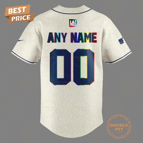 Los Angeles Dodgers LGBTQ+ Pride Night Custom Name Special Edition Baseball Jersey