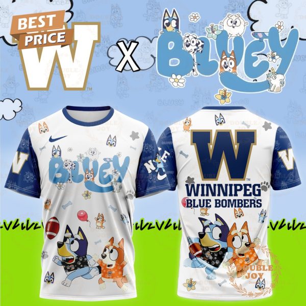 2025 Winnipeg Blue Bombers Bluey and Bingo Limited Edition T-Shirt, Hoodie