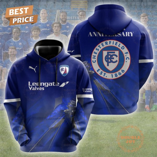 Chesterfield FC EST 1866 160 Year Anniversary Limited Edition T-Shirt, Hoodie