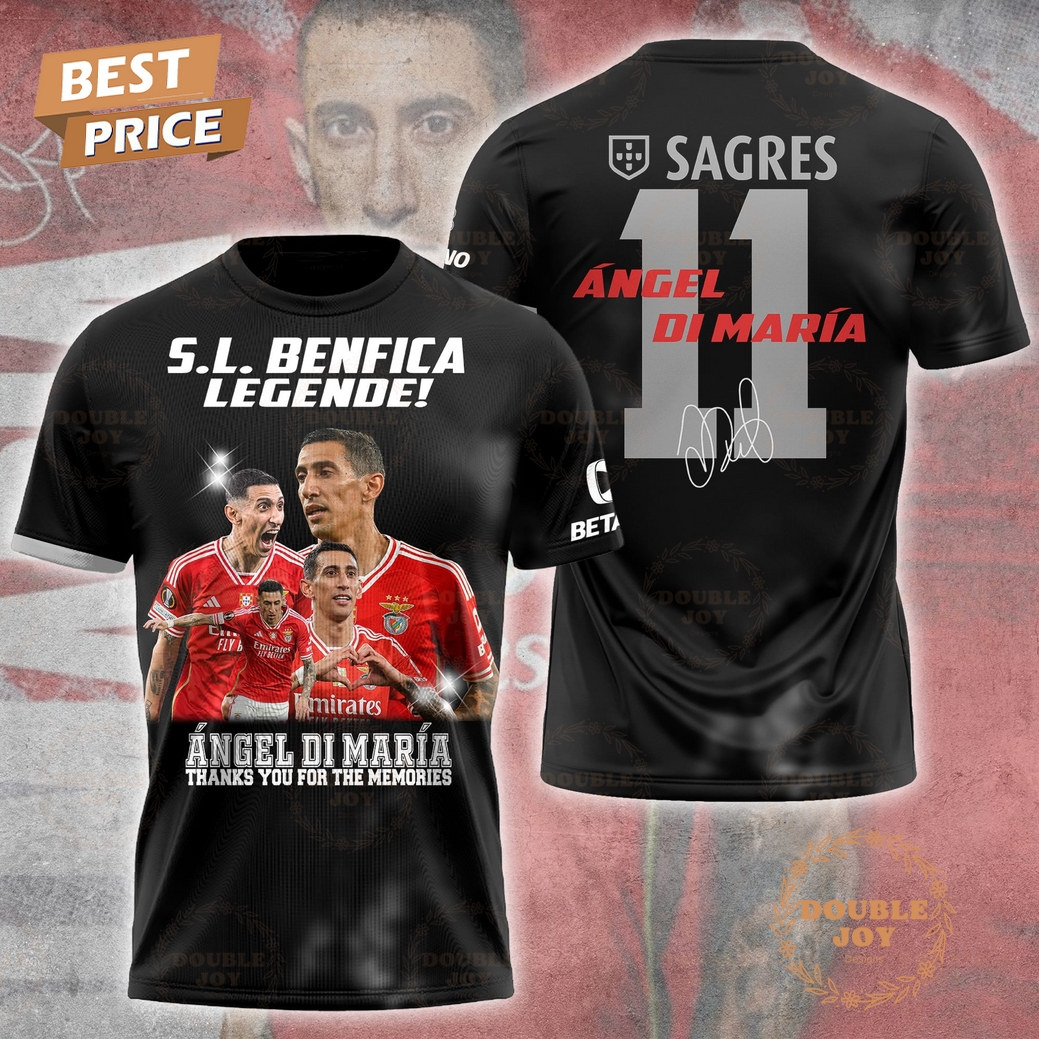 S.L. Benfica Legende! Angel Di Maria Thank You For The Memories Limited Edition T-Shirt, Hoodie S.L. Benfica Legende! Angel Di Maria Thank You For The Memories Limited Edition T-Shirt, Hoodie