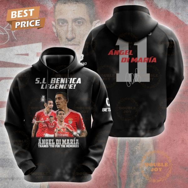 S.L. Benfica Legende! Angel Di Maria Thank You For The Memories Limited Edition T-Shirt, Hoodie