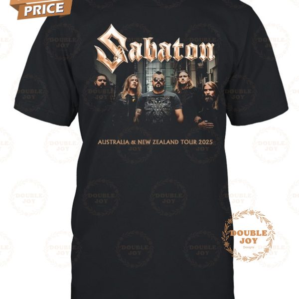 Sabaton Australia And New Zealand Tour 2025 Limited Edition T-Shirt