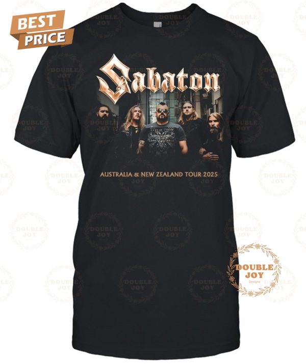 Sabaton Australia And New Zealand Tour 2025 Limited Edition T-Shirt