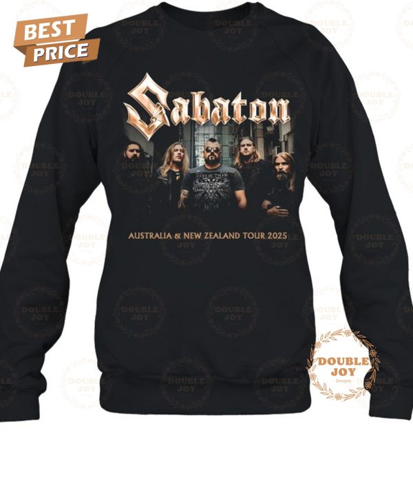 Sabaton Australia And New Zealand Tour 2025 Limited Edition T-Shirt