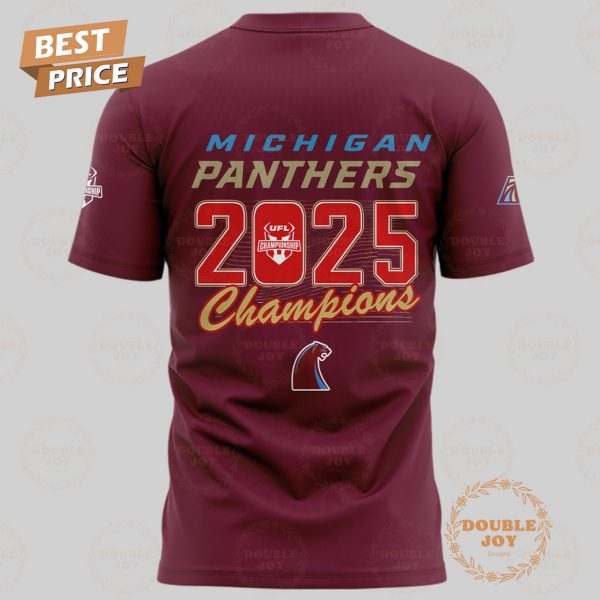 2025 United Football League Champions Michigan Panthers Limited Edition T-Shirt, Hoodie