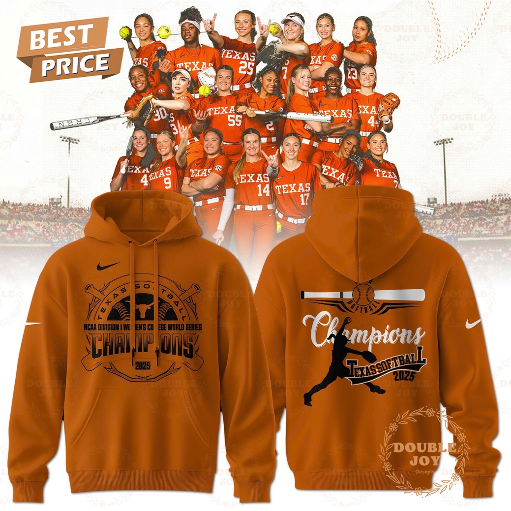 Texas Longhorns NCAA Division I Women's College World Series Nationals 2025 Limited Edition Hoodie - Orange Texas Longhorns NCAA Division I Women's College World Series Nationals 2025 Limited Edition Hoodie - Orange