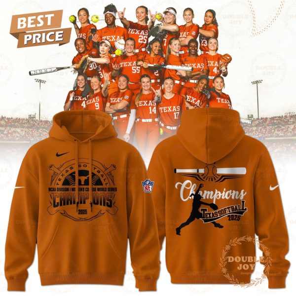 Texas Tech Red Raiders NCAA Division I Women’s College World Series Champions 2025 Hoodie – Orange