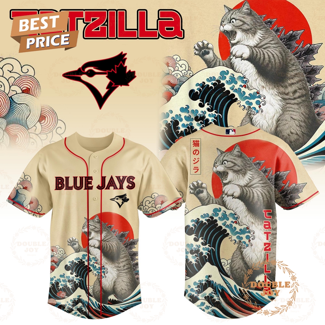 Toronto Blue Jays Catzilla 2025 Japan Limited Edition Baseball Jersey Toronto Blue Jays Catzilla 2025 Japan Limited Edition Baseball Jersey