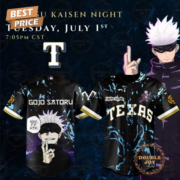 Texas Rangers x Jujutsu Kaisen Night New Limited Edition Baseball Jersey