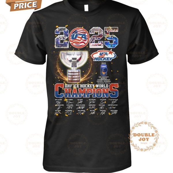 USA Hockey 2025 IIHF Ice Hockey World Champions T-Shirt