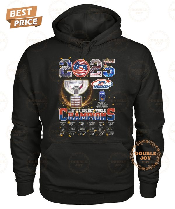 USA Hockey 2025 IIHF Ice Hockey World Champions T-Shirt