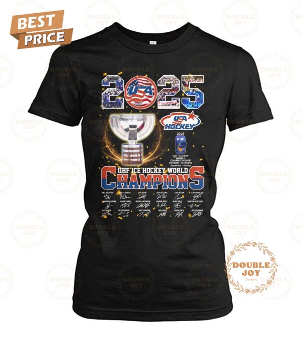 USA Hockey 2025 IIHF Ice Hockey World Champions T-Shirt