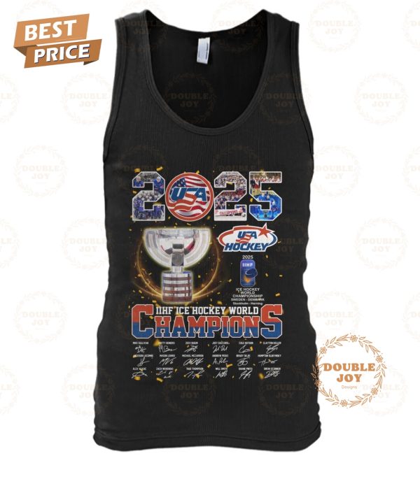 USA Hockey 2025 IIHF Ice Hockey World Champions T-Shirt