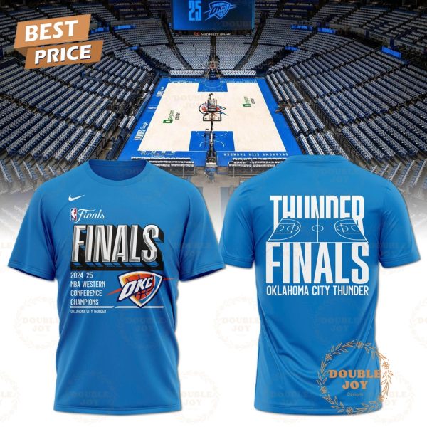 Finals 2024-25 NBA Western Conference Champions Oklahoma City Thunder Hoodie – Blue