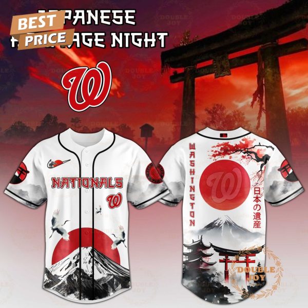 Washington Nationals Japanese Heritage Night 2025 Limited Edition Baseball Jersey