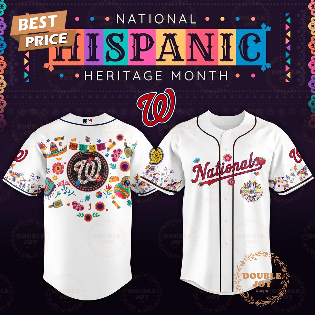 Washington Nationals x National Hispanic Heritage Month 2025 Limited Edition Baseball Jersey Washington Nationals x National Hispanic Heritage Month 2025 Limited Edition Baseball Jersey