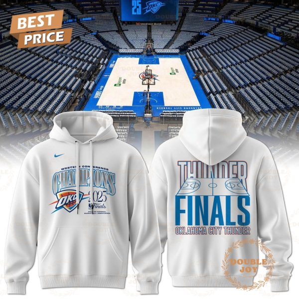 Western Conference Champions 2025 Finals Oklahoma City Thunder Hoodie