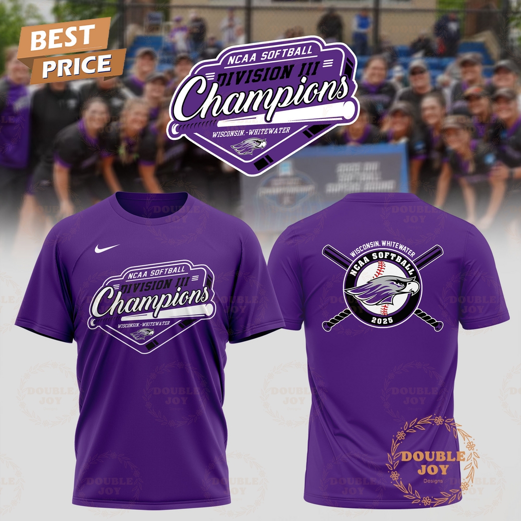 Wisconsin-Whitewater Warhawks 2025 NCAA Softball Division III Champions Limited Edition T-Shirt, Hoodie Wisconsin-Whitewater Warhawks 2025 NCAA Softball Division III Champions Limited Edition T-Shirt, Hoodie