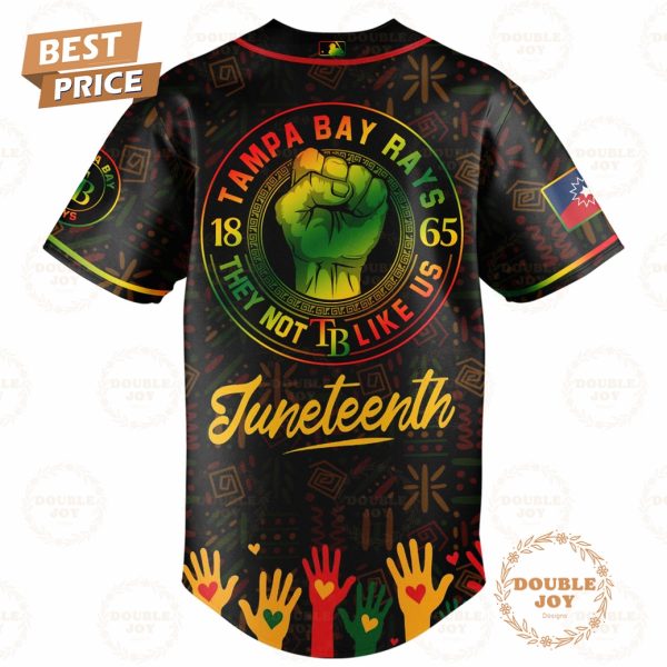 Tampa Bay Rays Happy Juneteenth They Not Like Us Limited Edition Baseball Jersey