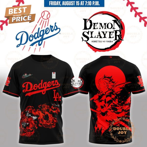 Los Angeles Dodgers x Demon Slayer Tanjiro Special Edition Black T-Shirt, Hoodie