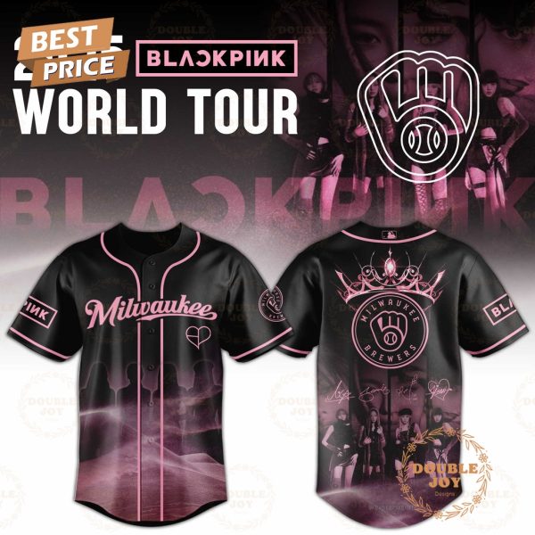 2025 World Tour Blackpink x Milwaukee Brewers Limited Edition Baseball Jersey