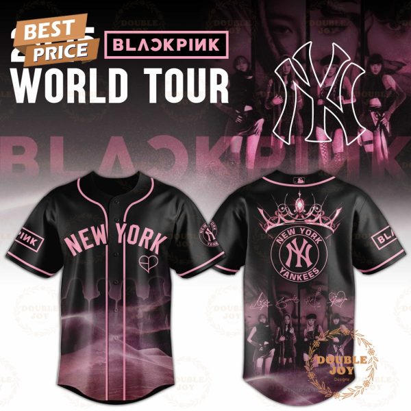 2025 World Tour Blackpink x New York Yankees Limited Edition Baseball Jersey