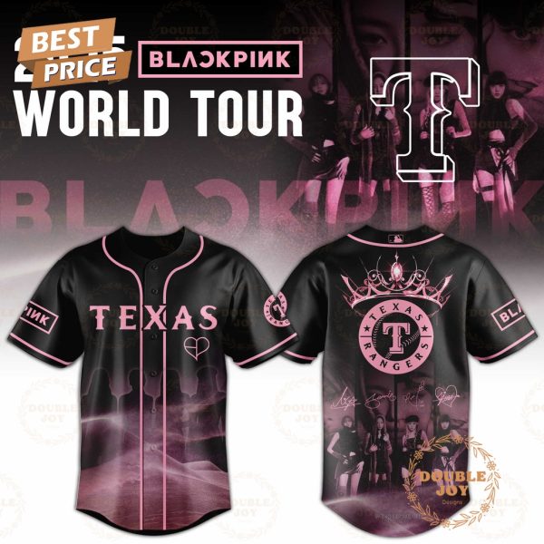 2025 World Tour Blackpink x Texas Rangers Limited Edition Baseball Jersey
