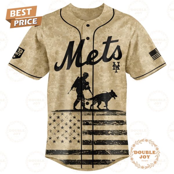 New York Mets Honoring Military Dogs 2025 Custom Name Limited Edition Baseball Jersey