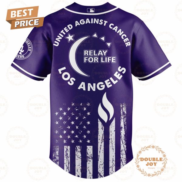 Los Angeles Dodgers United Against Cancer Relay For Life 2025 Limited Edition Baseball Jersey