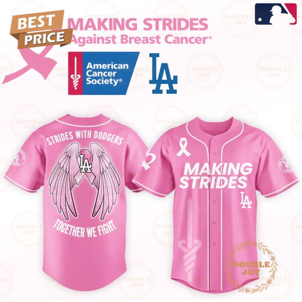 Making Strides With Los Angeles Dodgers Together We Fight 2025 Limited Edition Baseball Jersey