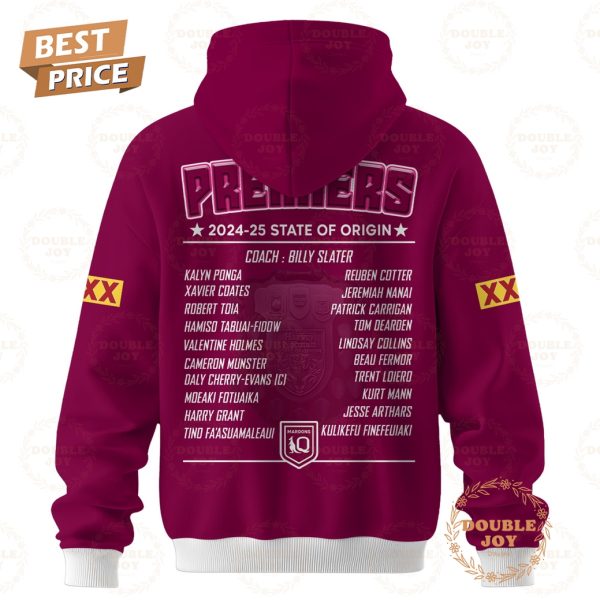Queensland Maroons 2024-25 State Of Origin Premiers Limited Edition Hoodie