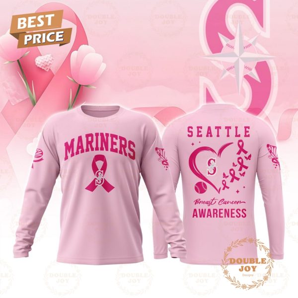 Seattle Mariners MLB Breast Cancer Awareness Special Pink Design T-Shirt, Hoodie