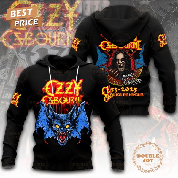 Ozzy Osbourne 1953-2025 Thank You For The Memories T-shirt, Hoodie