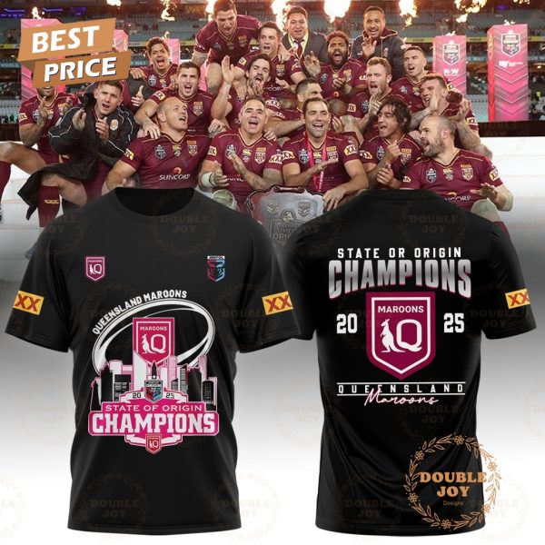 2025 Queensland Maroons State Of Origin Champions Limited Edition Hoodie
