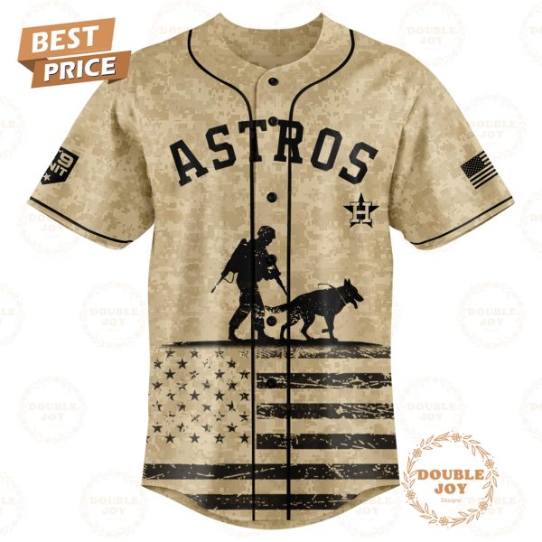 Houston Astros Honoring Military Dogs 2025 Custom Name Limited Edition Baseball Jersey