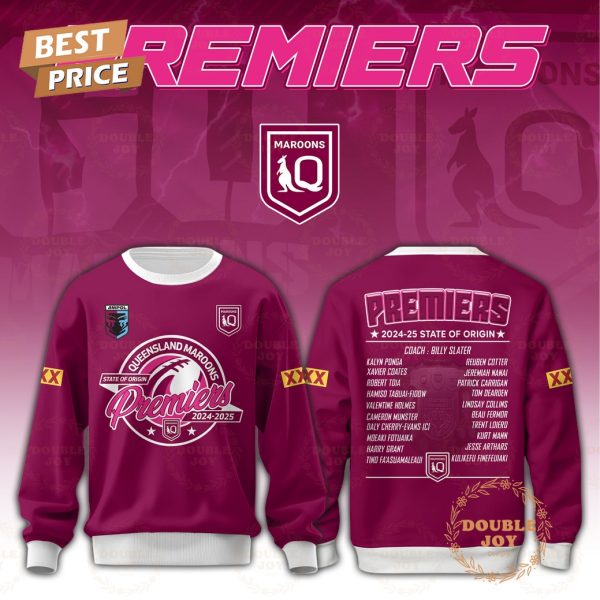 Queensland Maroons 2024-25 State Of Origin Premiers Limited Edition Hoodie