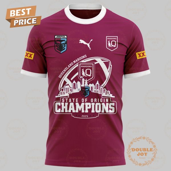 State Of Origin Champions 2025 Queensland Maroons Limited Edition T-Shirt, Hoodie