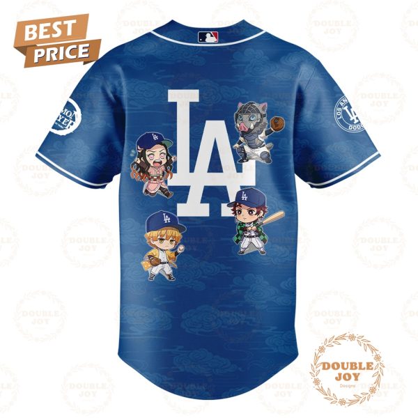 Los Angeles Dodgers x Kimetsu No Yaiba Special Edition Baseball Jersey
