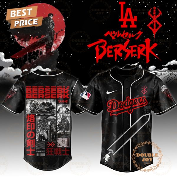 Los Angeles Dodgers x Berserk Black Special Edition 2025 Baseball Jersey
