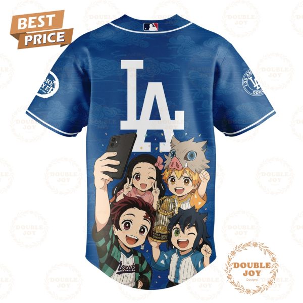 Los Angeles Dodgers x Demon Slayer Special Edition 2025 Baseball Jersey