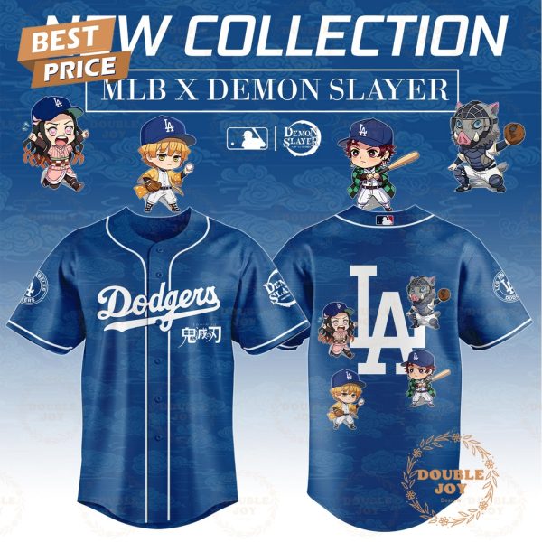 Los Angeles Dodgers x Kimetsu No Yaiba Special Edition Baseball Jersey
