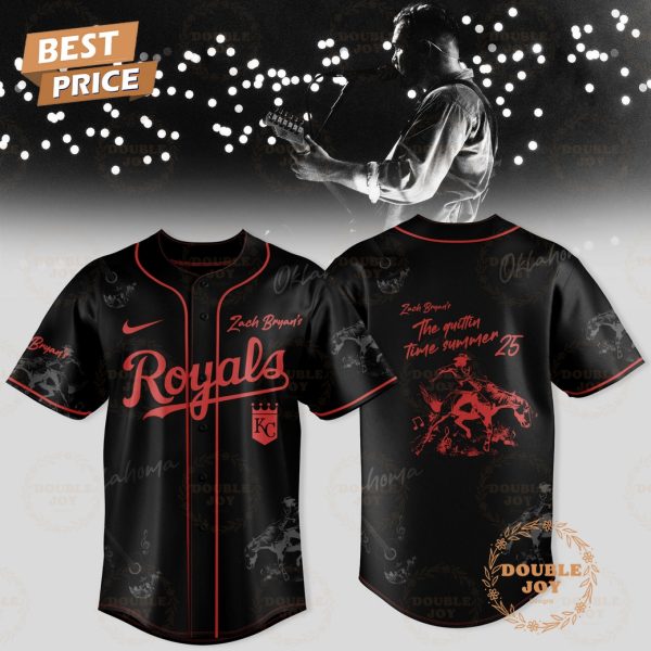 Kansas City Royals x Zach Bryan’s 2025 The Quittin Time Summer Limited Edition Baseball Jersey