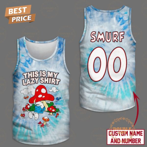 The Smurfs This Is My Lazy Shirt Custom Name & Number T-Shirt, Hoodie
