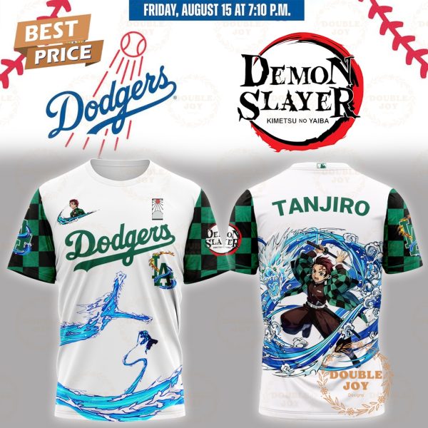 Los Angeles Dodgers x Demon Slayer Tanjiro Special Edition White T-Shirt, Hoodie