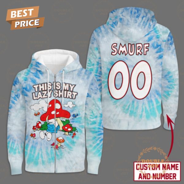 The Smurfs This Is My Lazy Shirt Custom Name & Number T-Shirt, Hoodie