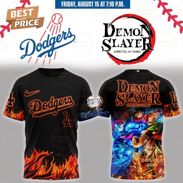 Los Angeles Dodgers x Demon Slayer Black Special Edition T-Shirt, Hoodie