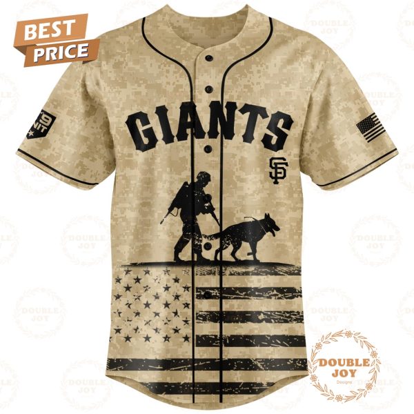 San Francisco Giants Honoring Military Dogs 2025 Custom Name Limited Edition Baseball Jersey