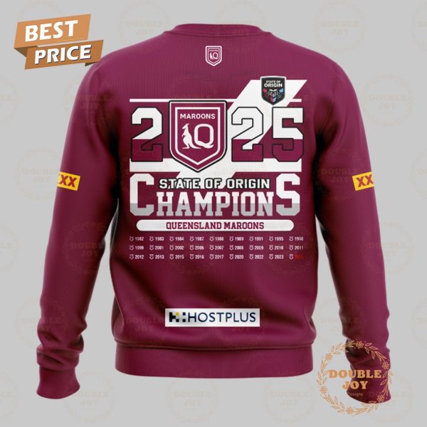 State Of Origin Champions 2025 Queensland Maroons Limited Edition T-Shirt, Hoodie
