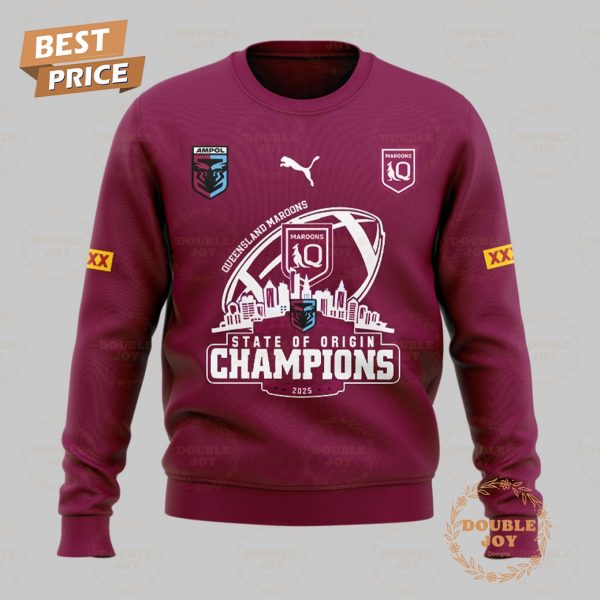 State Of Origin Champions 2025 Queensland Maroons Limited Edition T-Shirt, Hoodie