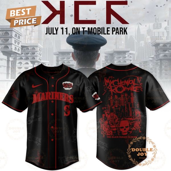 Seattle Mariners x My Chemical Romance Long Live The Black Parade 2025 Limited Edition Baseball Jersey